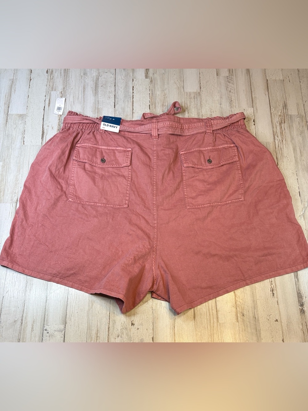 Old Navy High Rise Dusty Rose Drawstring Linen-Blend Plus Size 4X NWT! - Picture 9 of 15